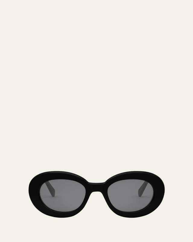 Triomphe Acetate Round Sunglasses